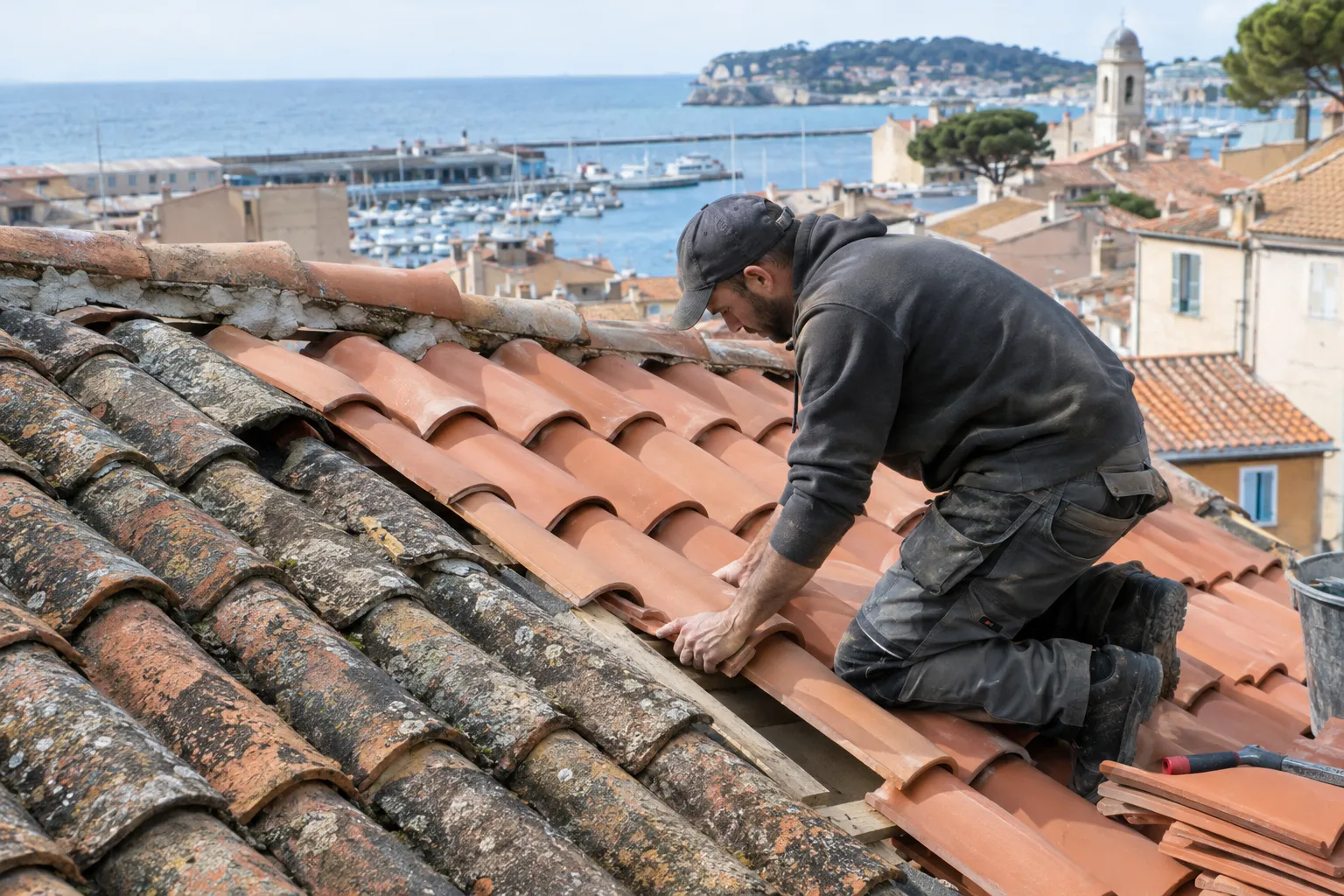 Toits de tuiles à La Ciotat