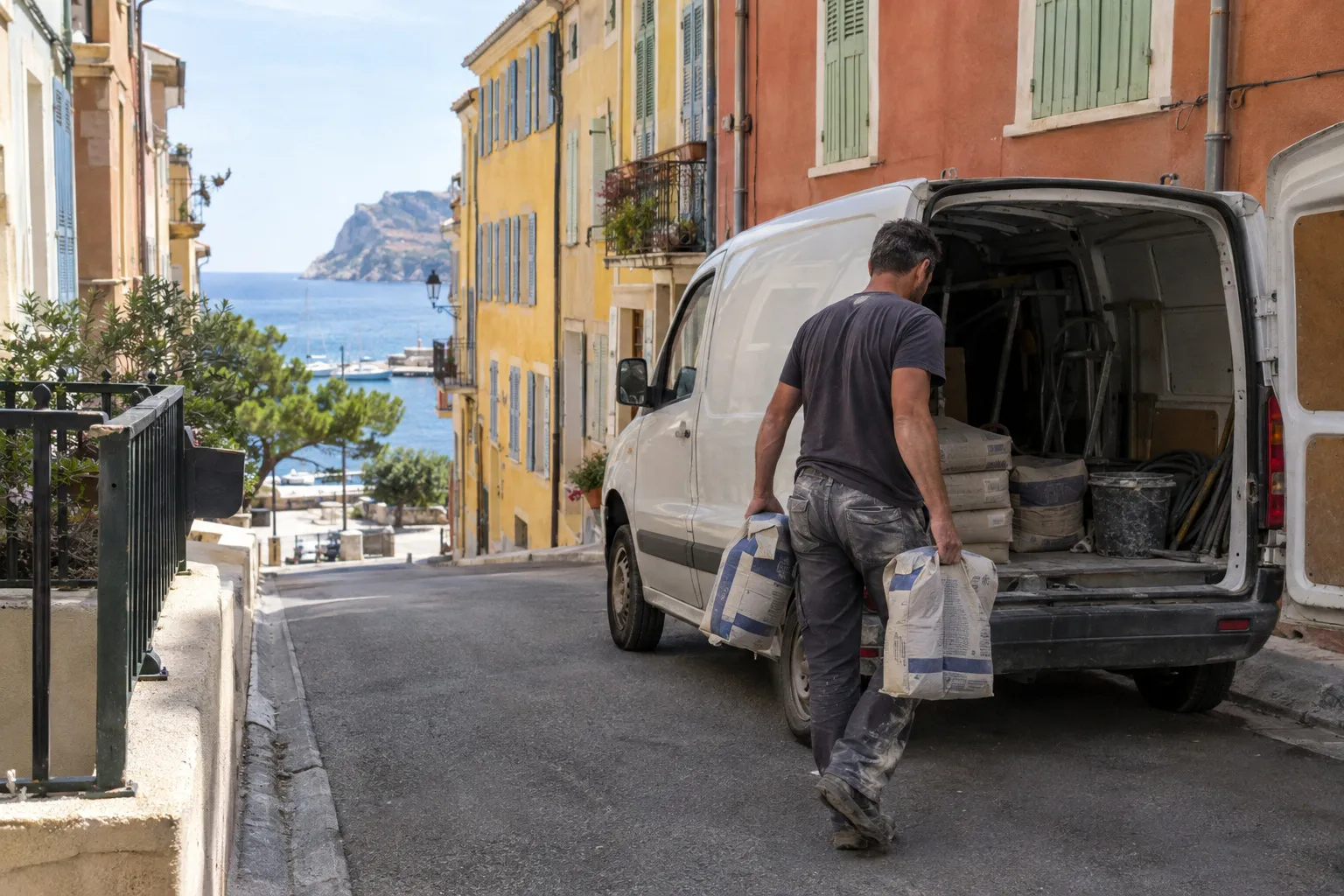 Rue et maisons de La Ciotat