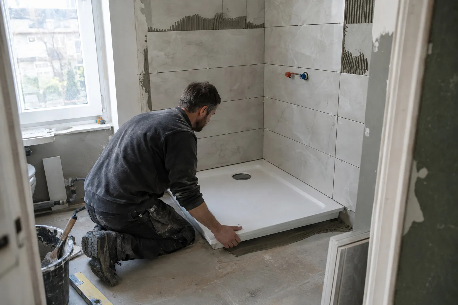 Salle de bain rénovée dans un appartement de La Ciotat